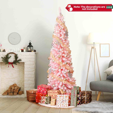 1.5/1.8M Pink Artificial Christmas Tree with 328/460 Lush Branch Tips