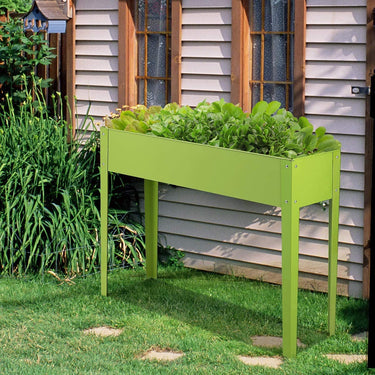 Raised Garden Bed, Elevated Growing Planter Box W/Legs & Bottom Drainage Holes