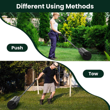 48L/63L Lawn Roller Heavy-Duty Steel Push/Pull Sod Roller