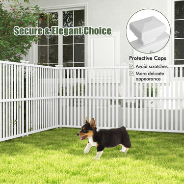 Air Conditioner Fence Panel, 114 x 114 cm Privacy Screen with Metal Ground Stakes - PatiojoyAU