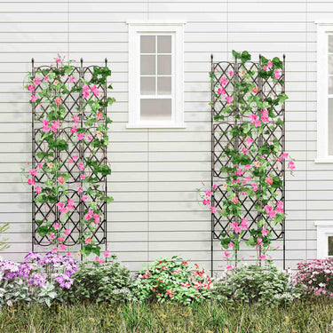 Garden Trellis for Climbing Plants 3-Pack Outdoor Plant Support Frame