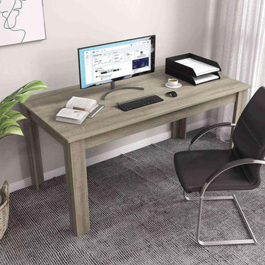 160 CM Modern Dining Table with Sturdy L-shaped Legs