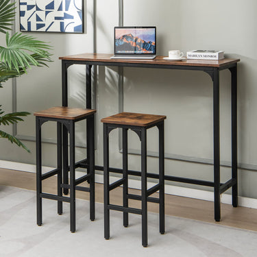 30CM Counter Height Stools with Footrest for Kitchen/Dining Room