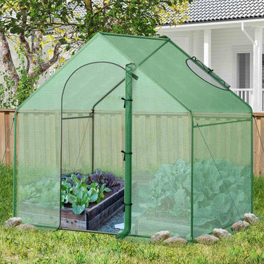 1.79 x 1 x 1.67M Mini Walk-in Greenhouse Portable Outdoor Warm House for Winter w/ PE Cover