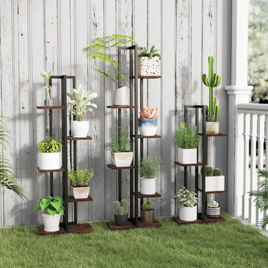 3 PCS Plant Stand Set 4+5+6-Tier Indoor Flower Stands