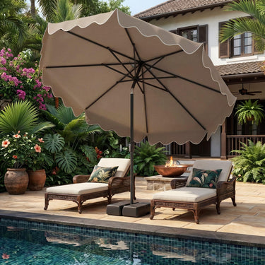 2.8M Outdoor Market Table Umbrella for Garden Deck Backyard Pool