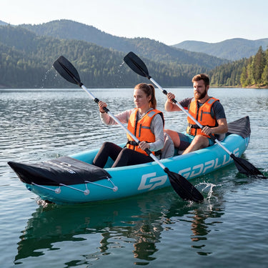 Inflatable Kayak 2 Person, 10.5 FT Tandem Touring Kayak