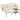 3 Pieces Corner Patio Furniture, PE Rattan L-Shaped Cushioned Sofa Set