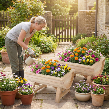 Outdoor Decorative Flower Pots for Patio, Balcony & Lawn
