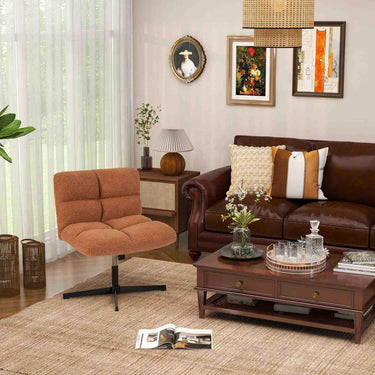 Cross Legged Office Chair with Adjustable Height for HomeOffice