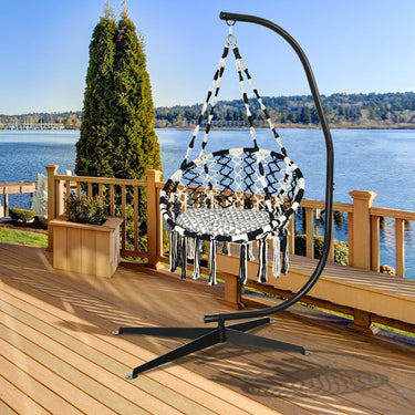 Hammock Chair with C-Shaped Chair Stand