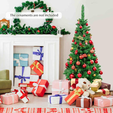 1.37/1.98/2.29 M Artificial Pencil Christmas Tree with Tips and LED Lights