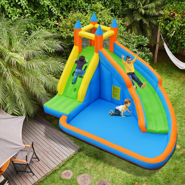Inflatable Water Slide Wet & Dry Bounce House with Carrying Bag