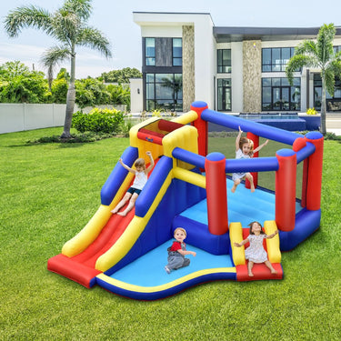 Inflatable Bouncy Castle with Long Slide