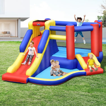 Inflatable Bouncy Castle with Long Slide