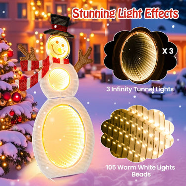 79 CM Lighted Snowman with 105 Built-in LED Lights