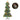 150/180 CM Artificial Xmas Tree with Projection Light and 9 Lighting Modes