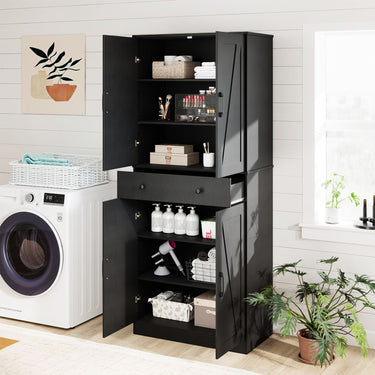 183cm Tall Kitchen Pantry Modern Farmhouse Cupboard Cabinet