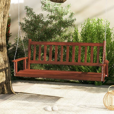 3 Person Wooden Outdoor Porch Swing for Garden