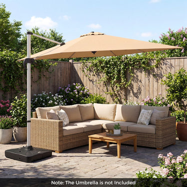 210 KG Outdoor Cantilever Umbrella Base with Wheels