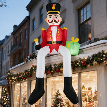 265cm Inflatable Christmas Nutcracker Hanging Decoration for Holiday Decor