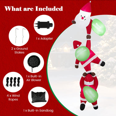 280cm Hanging Christmas Inflatable Indoor Outdoor Decoration for Holiday Decor