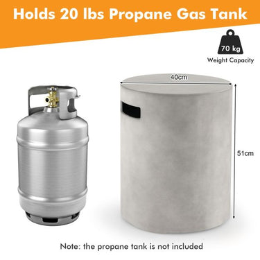 Concrete Propane Tank Cover Fits Standard 20 LBS Propane Gas Tank