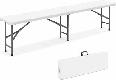 180cm Outdoor Plastic Folding Bench with Handle and Lock