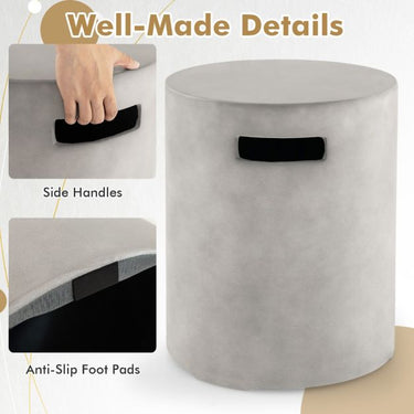 Concrete Propane Tank Cover Fits Standard 20 LBS Propane Gas Tank