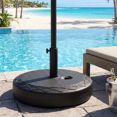 52kg Fillable Round Umbrella Base 55cm for 39-49mm Poles