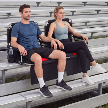 54 CM Foldable Stadium Seat with Back Support for Outdoor Sports Events