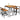 5-Piece Outdoor Acacia Wood and PE Rattan Bar Set