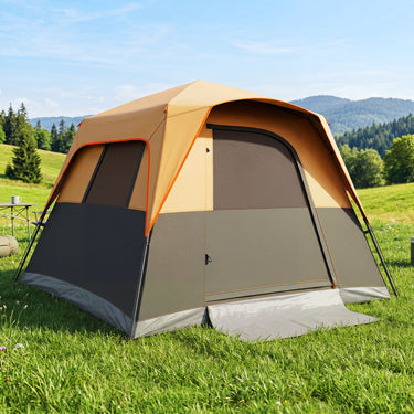 6-Person Outdoor Camping Tent Blackout Instant Cabin with Rainfly