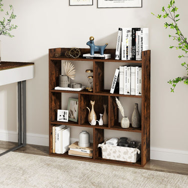 7-cube 3-tier Open Storage Shelf with Anti-tipping Kits for Living Room