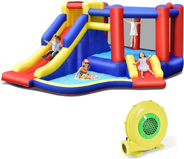 Inflatable Bouncy Castle with Long Slide