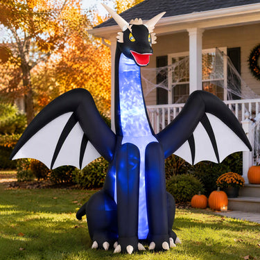 244cm Tall Halloween Inflatables Ice Dragon Outdoor Decoration for Holiday Decor