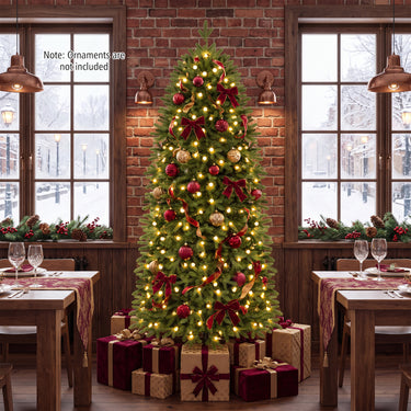 190cm Smart Pencil Christmas Tree with 220 Pre-Lit RGB LED Lights and Music Sync