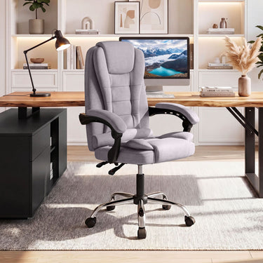 Executive Chair High Back with Linkage Armrests and Adjustable Height for Office