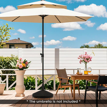 Fillable Umbrella Base with Shell Texture and 3 Couplers