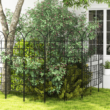 Metal Garden Trellis for Climbing Plants, 2 Pack 180 cm Tall Fence Trellis Panels