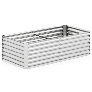 180 x 90 x 50 cm Galvanized Raised Garden Bed Kit, Planter Box