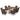 7 Piece Patio Rattan Dining Set, 6 Stackable Cushioned Armchairs w/ 150 cm Large Dining Table