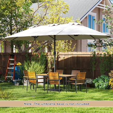 4.7 M Double Sided Patio Umbrella for Poolside
