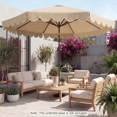 3M Patio Umbrella with Push Button Tilt and Crank