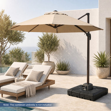 348 LBS Water & Sand Fillable Stand with Cross Base