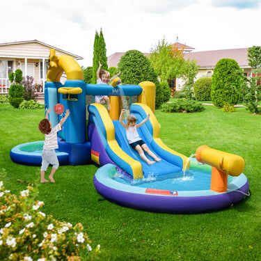 Ocean Inflatable Castle Inflatable Bounce House with 680W Blower
