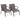 Outdoor Dining Chairs Set of 2 Patio Chairs with Ergonomic Backrest