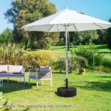 Patio Umbrella Base 40kg Capacity Water and Sand Fillable Umbrella Stand