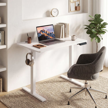 Small Electric Standing Desk 80x60 cm Height Adjustable with 3 Memory Settings