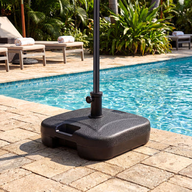 Fillable Patio Umbrella Stand 27 KG Heavy Duty with 3 Couplers for Pool or Garden